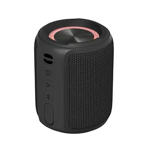 LED Bluetooth Speakers Light Up RGB Wireless BT5.0 Portable 12w AUX BT TF Display Speaker For Iphone