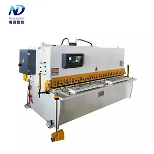 Nadun 4mm2500 hydraulic swing beam shear machine for thin metal sheet cutting