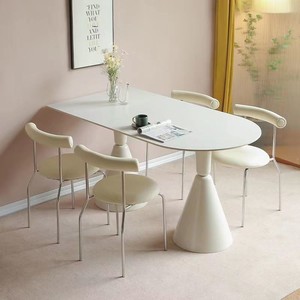 Chaise de <span class=keywords><strong>salle</strong></span> <span class=keywords><strong>à</strong></span> <span class=keywords><strong>manger</strong></span> moderne et simple en cuir style crème avec dossier, en métal, aspect vieilli, luxe léger, pour <span class=keywords><strong>salle</strong></span> <span class=keywords><strong>à</strong></span> <span class=keywords><strong>manger</strong></span>, salon de thé, usage décontracté - Product Image 3