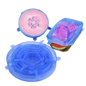 Tapas de Silicona Reutilizables para Almacenamiento de Alimentos, Tapas Redondas Flexibles de Silicona para Recipientes, Mantienen los Alimentos Frescos - Product Image 2
