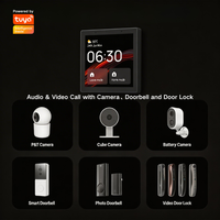 Interrupteur intelligent Tuya 4 pouces IPS en alliage plastique Android Matter, compatible HomeKit, WiFi, écran tactile pour hôtel professionnel