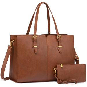 Sac à main pour <span class=keywords><strong>ordinateur</strong></span> portable en cuir PU vintage pour femmes, imperméable, pour le travail, le bureau, le transport, le sac à main, le sac à bandoulière, YiDai, toutes saisons - Product Image 3
