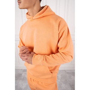 100% coton 380GSM poids lourd blanc français éponge pantalons de survêtement et ensemble de sweat à capuche personnalisé polaire ensemble luxe personnalisé survêtement à capuche - Product Image 4