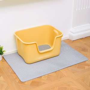 Tapis de litière pour chat Double couche tampons de litière pour chat nid d'abeille trappeur de litière pour chat pliant imperméable coussin de tamisage en nid d'abeille - Product Image 2