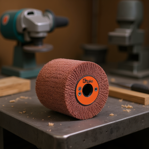 Disque à lamelles Ttake 110x100 mm, tampon de polissage abrasif fin pour métal et bois - Product Image 3