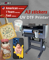 Impresora A3 UV DTF con 2 cabezales XP600 para impresión de material flexible en placa de visualización de tubos y plataforma de vacío 2 Jig