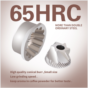 เครื่องบดกาแฟแบบกรวยสแตนเลส ดีไซน์ใหม่ปี 2021 ได้รับการรับรองมาตรฐาน GS Rohs - Product Image 4