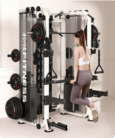 Machine Smith Commerciale Tout-en-un avec Power Rack et Functional Trainer pour Entraînement de Force et Fitness