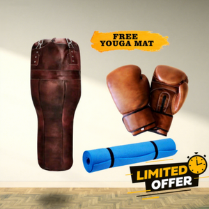 Sac de frappe en cuir PU robuste et écologique de 2 kg pour l'entraînement de kickboxing et de MMA - Product Image 1