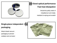 Pièces d'équipement laser 20mm 25mm 30mm Miroir laser Si Co2 Lentille laser Construction Publicité Commerce de détail Industriel