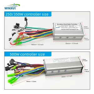 24V 36V 48V 500W 22A 电动自行车 6MOS 无刷电机通用控制器 S810 LED 显示面板套件适用于电动滑板车自行车 - Product Image 4