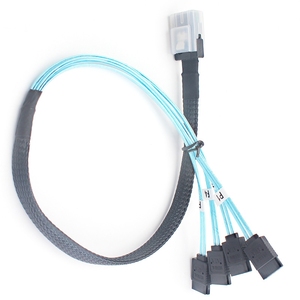 Câble adaptateur Mini SAS 36P SFF-8087 mâle vers 4 SATA 7P femelle, séparateur de câble SAS vers SATA, câble de données pour <span class=keywords><strong>disque</strong></span> <span class=keywords><strong>dur</strong></span> de serveur 12 Gbit/s - Product Image 5