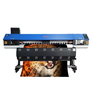 Fábrica Disen Fábrica al por mayor 1,8 m gran formato lienzo vinilo Flex Banner póster inyección de tinta Eco solvente impresora - Product Image 1