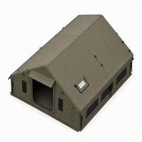 Tente de camping gonflable en toile 3x4m 210g TC Coton avec cheminée pour le camping en forêt