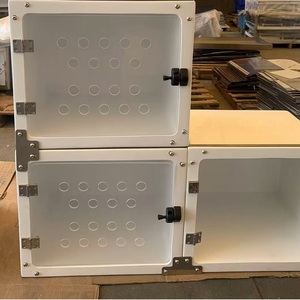 กรงสัตว์ไฟเบอร์กลาสแบบนำกลับมาใช้ใหม่ได้กรงสัตว์ขนาดใหญ่อุปกรณ์ทางการแพทย์สำหรับแมวและสัตว์แพทย์ - Product Image 2