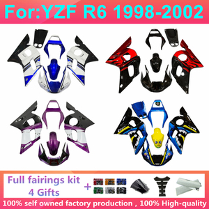 Kit Completo de Carenado para Motocicleta Compatible con Yzf R6 Yzf-r6 1998 1999 2000 2001 2002, Carrocería de Plástico ABS, Kits de Carenado Zxmt Yzf R6 - Product Image 3