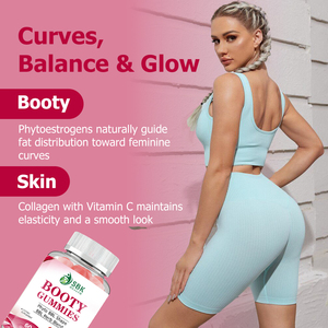 Factory Custom Vegan Booty <b>Gummy</b> <b>Candy</b> for Adult Beauty Enhancement Hip and Butt Enlargement Not for Teenagers or Children - Product Image 6