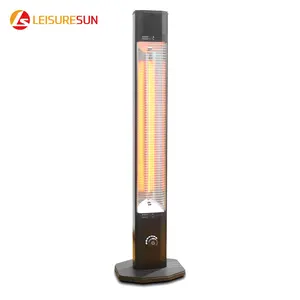 EH500 2000W 1 Knob Control Freestanding Infrared Heater With Remote Control Tip Over And Patio Floor CE UKCA CB