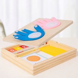 Juego de Contar 2 en 1 para Niños, Juguete de Madera para Dibujar con Arena y Operaciones con los Dedos, Regalo de Cumpleaños para Niños y Niñas - Product Image 4