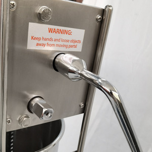 सबसे अच्छा विक्रेता मैनुअल होम और वाणिज्यिक सॉसेज स्टफर 2/3/5/7/8/10/12/15 एल मांस भरने मशीन गर्म नई सॉसेज निर्माता मशीन - Product Image 3