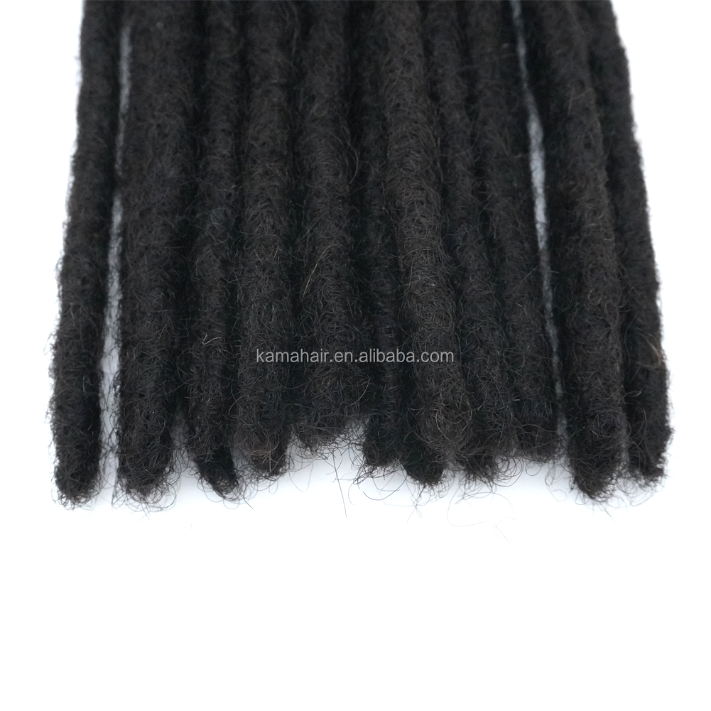 KAMA Wholesaft Human Hair Soft Dreadlock Extensions Deadlock Maintenance Dread Loc Extension for Black Hair Detail Section 4