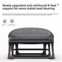 Lit pliant simple au design minimaliste moderne, lit de sieste, lit de camp, chaise de bureau portable, fauteuil inclinable multifonctionnel avec structure en acier
