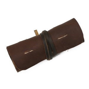 حقيبة أدوات صغيرة من الجلد كابل إلكتروني تلقي حجم حالة سماعات رأس خط السفر تلقي حالة - Product Image 4