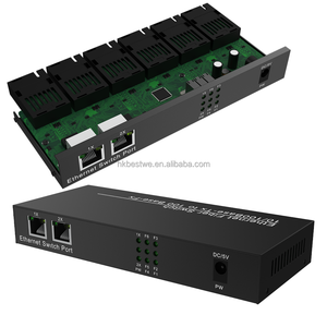 ผลิตในประเทศจีน ตัวแปลงไฟเบอร์เป็นอีเธอร์เน็ต แบบ Single-Mode Simplex 6SC 2RJ45 ตัวแปลงสื่อไฟเบอร์แบบรับส่งสัญญาณ 1 คู่ - Product Image 3