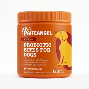 Probióticos para Mascotas, Soporte para la Salud Intestinal, Masticables Blandos, 120 Unidades, Prebióticos, Enzimas, Anti-Diarrea, Marca Privada, Suplemento para Perros - Product Image 6