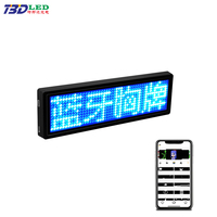 Beliebte Light Up Led Staff Namensschild Flexible programmier bare Nachricht LED-Namensschild Mini Led Mobile Display