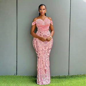 Gaun Malam Formal Elegan T2069, Gaun Pesta, Gaun Maxi Berpayet untuk Wanita - Product Image 3