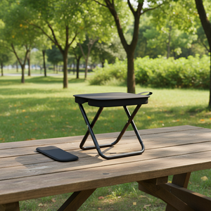 Silla Plegable Portátil Ligera para Exteriores con Logotipo Personalizado, Silla <span class=keywords><strong>de</strong></span> Metal para Picnic, Senderismo, Parques y Jardín, Muebles Resistentes para Exteriores - Product Image 1