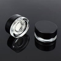 Petits pots en verre concentrés noirs anti-UV 5ml 10ml 15g 30ml 30g 50g 60g – Contenants de stockage en verre pour cosmétiques avec couvercle et boîte d'emballage