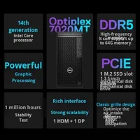 Ordinateur de bureau de 12e génération - Conception graphique professionnelle personnalisée, rendu, utilisation en entreprise, bureau, Chrome OS QCT1250