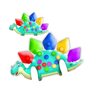 Giocattoli sensoriali di smistamento a colori tartaruga zampa di dinosauro fiore riccio giocattolo Anti Stress animale gioco di smistamento di colore personalizzato - Product Image 5