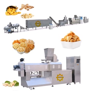 自动双螺杆玉米粉扑休闲食品挤出机生产设备100千克h玉米膨化机生产线 - Product Image 5