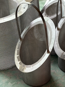 Acero inoxidable 304 Tratamiento de aguas residuales industriales Malla metálica SUS Cubo de filtro perforado Elementos de prefiltro tipo Y - Product Image 6