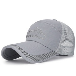 Sombrero de sol informal para exteriores de verano para hombre, nuevo estilo, gorra de béisbol de malla de leopardo con ala extendida, diseño de Montañismo transpirable, venta al por mayor - Product Image 6
