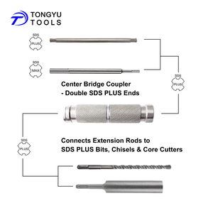 Adaptador de conexión de extensión <span class=keywords><strong>SDS</strong></span> <span class=keywords><strong>PLUS</strong></span>, acoplador de puente de bloqueo <span class=keywords><strong>PLUS</strong></span> resistente para broca de martillo rotativo y perforación de largo alcance - Product Image 4