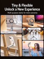 Mini trépied de poche E01S en gros, support de caméra portable pour vlogging avec pince et tête rotative à 360°
