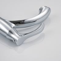 Robinet de lavabo en alliage de zinc, monocommande eau froide, finition chromée, style moderne