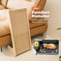 Rampe à gratter pour chat en sisal, griffoir en forme de L et tapis à gratter, griffoir pour chat d'intérieur, protection de canapé et de meubles