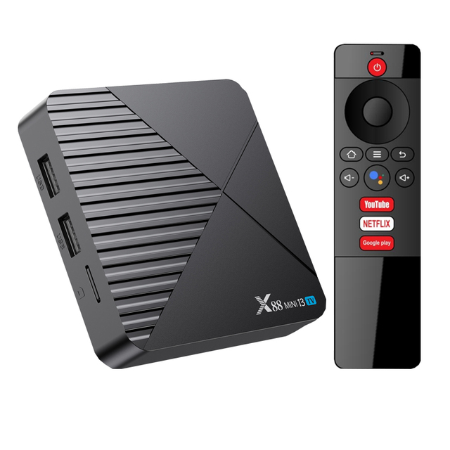 Hot X88 Mini 13 ATV Android 13 2GB RAM 8K TV Box Dual-Band Voice Remote Control High Quality