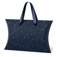 Boîte à oreiller personnalisée imprimée pour extensions de cheveux, perruques, boîte en papier avec logo pour cadeaux cosmétiques, vêtements, foulards, emballage
