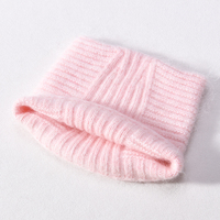 Jxwatcher Vente en gros Bonnet en laine tricoté de luxe avec logo personnalisé pour femme, doux, chaud, hiver, mignon, oreilles de chat, bonnet en mohair duveteux