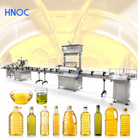 Machine de remplissage automatique de bouteilles HNOC pour petites entreprises, avec bouchage et étiquetage, 12 buses, pour huile raffinée