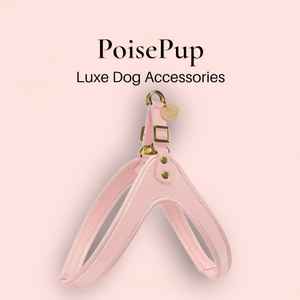 สายจูงสุนัขคุณภาพสูงทำด้วยมือด้วยหนังแท้และหัวเข็มขัดปลดง่าย-สีชมพู - Product Image 1