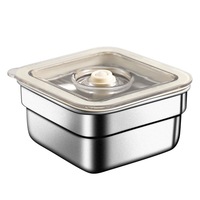 Ensemble de boîtes de conservation alimentaire en acier inoxydable 316, hermétiques, pour réfrigérateur, micro-ondes, cuisine