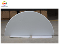 Table ronde pliable en plastique pour événements extérieurs, fêtes, mariages, convient à 8 à 10 personnes
