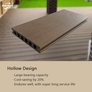 Древесно-полимерные террасные доски в европейском стиле: долговечные, противоскользящие, с текстурой под дерево, для наружного применения - Product Image 2